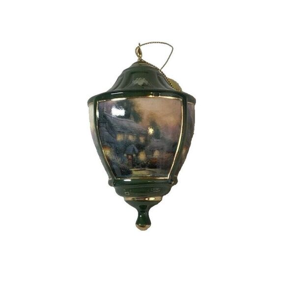 Thomas Kinkade Bradford Editions Heirloom Ornament Lite Cover Julianne's Cottage - Picture 1 of 6
